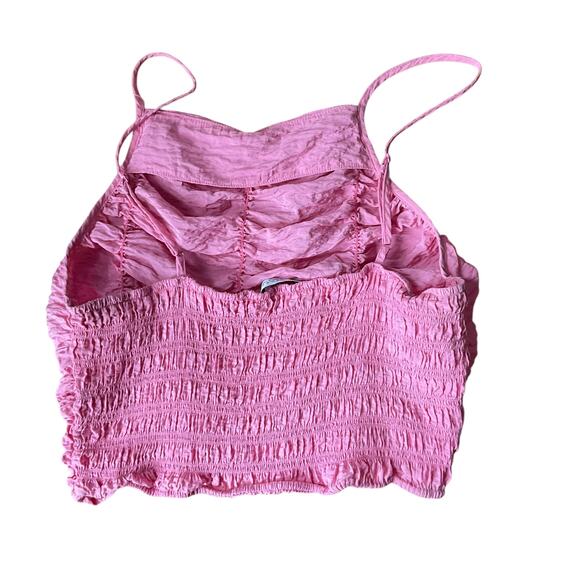 Zara draped pink crop‎ top medium - Picture 5 of 8
